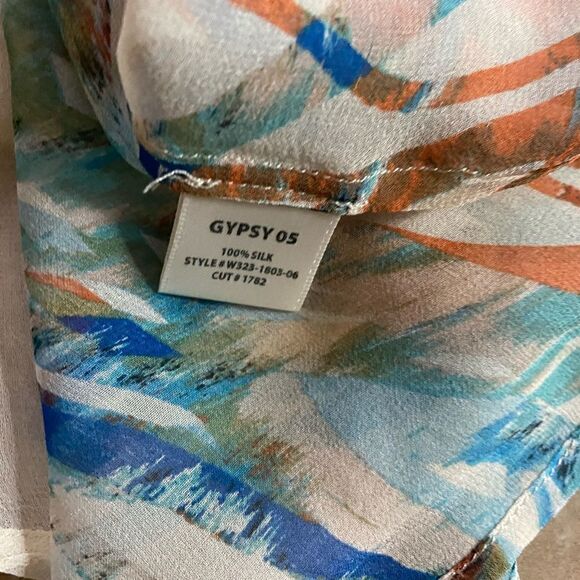 Gypsy S Oversized Silk Tunic Sheer - Picture 5 of 5